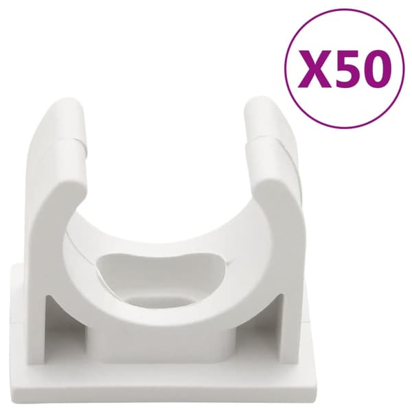 Kabelkanal med klämmor Ø20 mm 30 m PVC