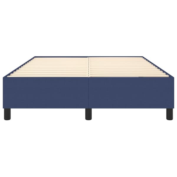 Boxspring-sängram blå 140x190 cm tyg