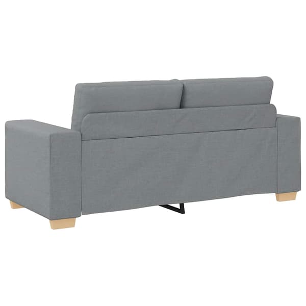 Loveseat soffa ljusgrå 180x77x82 cm tyg