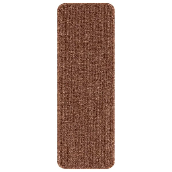 Halkfria trappmattor 15 st 60 x 25 cm Gul PP Rektangulär