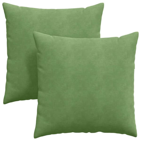 Sofakuddar 2 pcs Ljusgrön 80 x 80 cm Kordread tyg