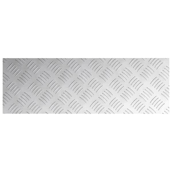 Trappsteg Rektangulär 4 pcs Silver 60 x 20 cm Aluminium