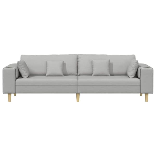 Soffa Moln Grå 250 x 77 x 76 cm tyg