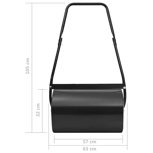 Trädgårdsvält svart 63 cm 50 L