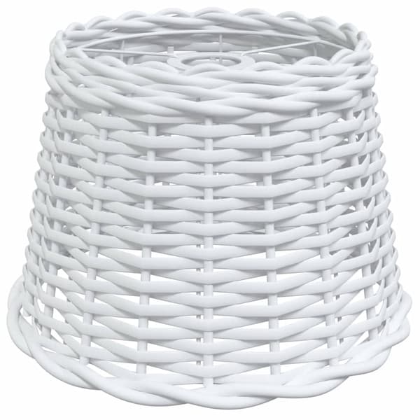 Taklampskärm vit Ø30x20 cm korgmaterial