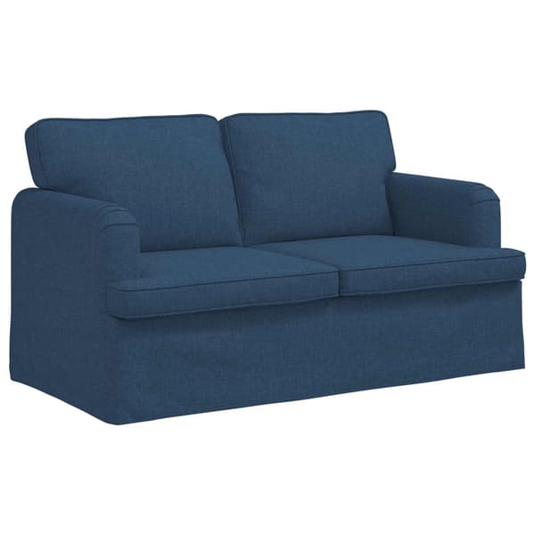 Soffset 2 pcs Blå 144 x 80 x 85 cm tyg