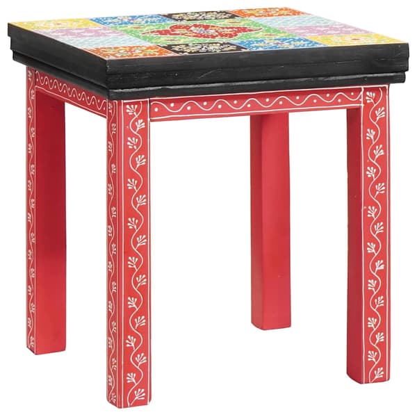 Sidobord 2 pcs Flerfärgsdesign