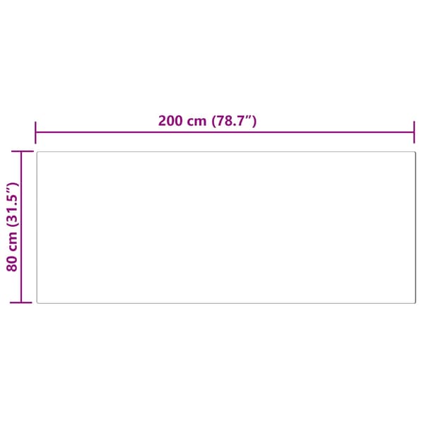 Fuskfäll matta TAFALLA Svart 80 x 200 cm Polyester