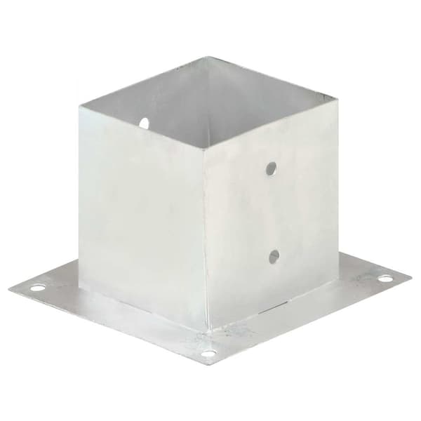 Stolpfot 4 st galvaniserad metall 141 mm