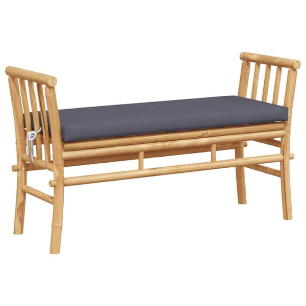 Trädgårdsbänk 2 -Seater 110 x 38 x 65cm Bambu Brun Rektangulär