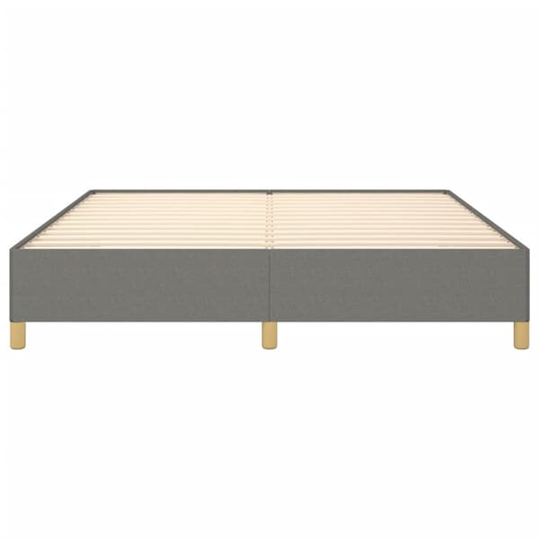 Boxspring-sängram mörkgrå 180x200 cm tyg