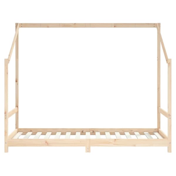 Sängram för barn 90x190 cm massiv furu