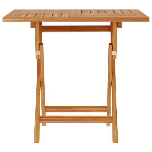 Hopfällbart trädgårdsbord 85x85x76 cm massiv teak