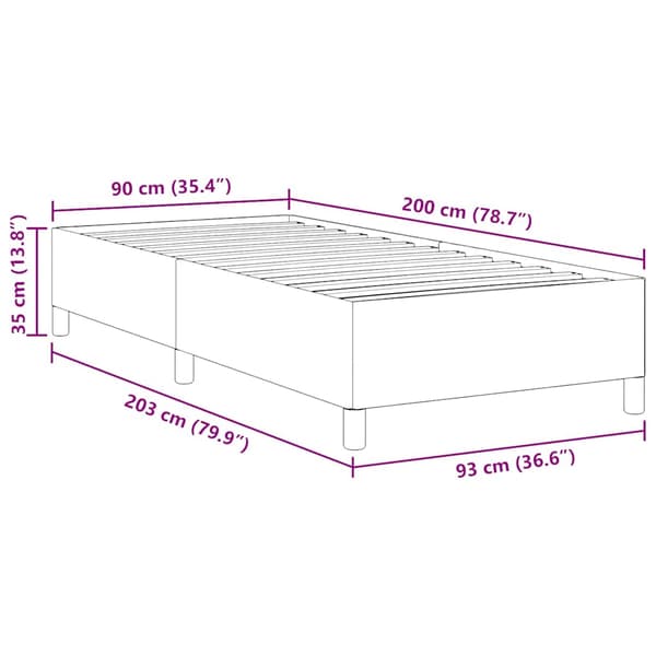 Bäddfjäder Gräddvit 90 x 200 cm Kordread tyg