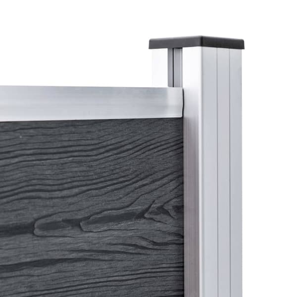 Staketstolpar 3 st aluminium 185 cm