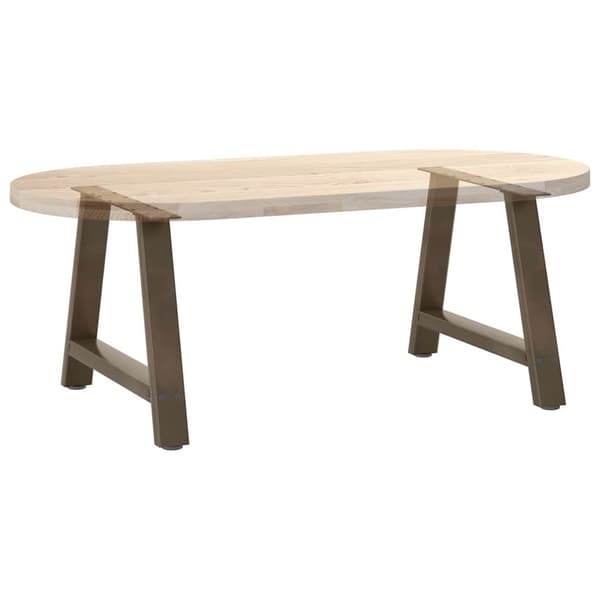 Soffbordsben A-formade 2 st 70x(42-43) cm stål