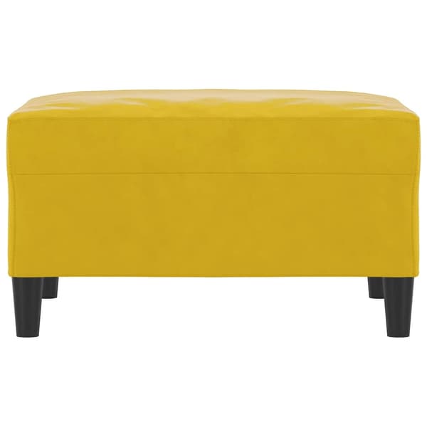 Fotpall Gul 70x55x41 cm sammet