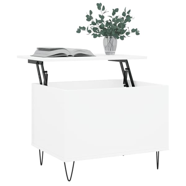 Soffbord vit 60x44,5x45 cm konstruerat trä