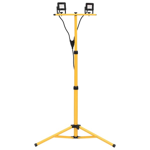 Strålkastare med stativ 2x10 W LED varmvit