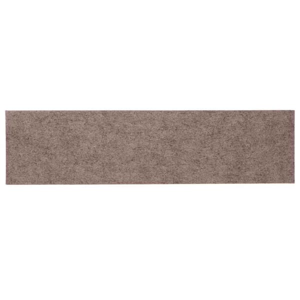 Trappmattor självhäftande 15 st 76x20 cm ljusbruna rektangulära