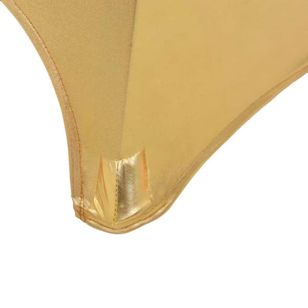 Bordsöverdrag 2 st stretch guld 60 cm