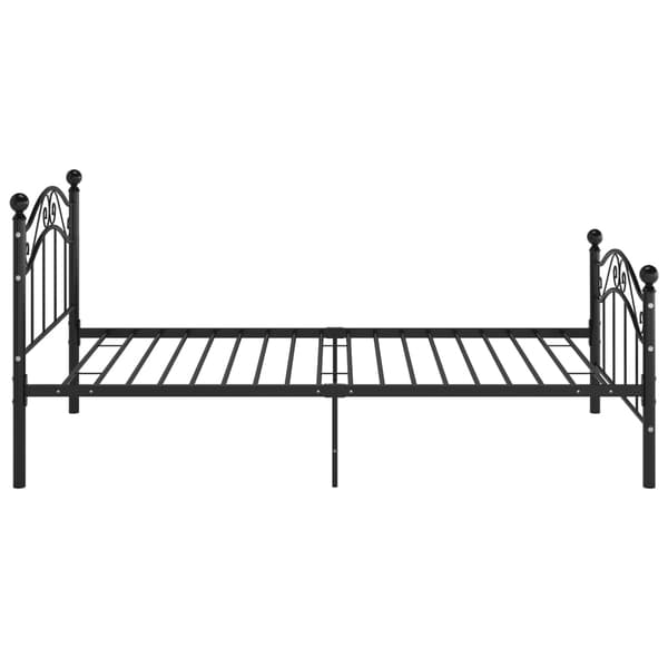 Sängram svart metall 100x200 cm