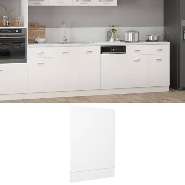 Front för diskmaskin “Lyon” vit 45x3x67 cm konstruerat trä