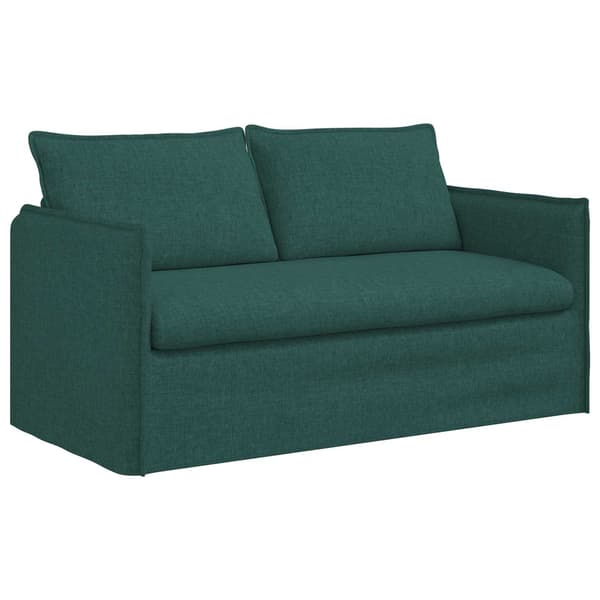 Soffset 2 pcs Mörkgrön 156 x 82 x 85 cm Tyg