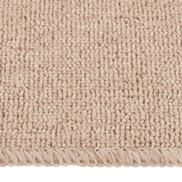 Trappstegsmattor halkfri 15 st 60x25 cm beige rektangulär