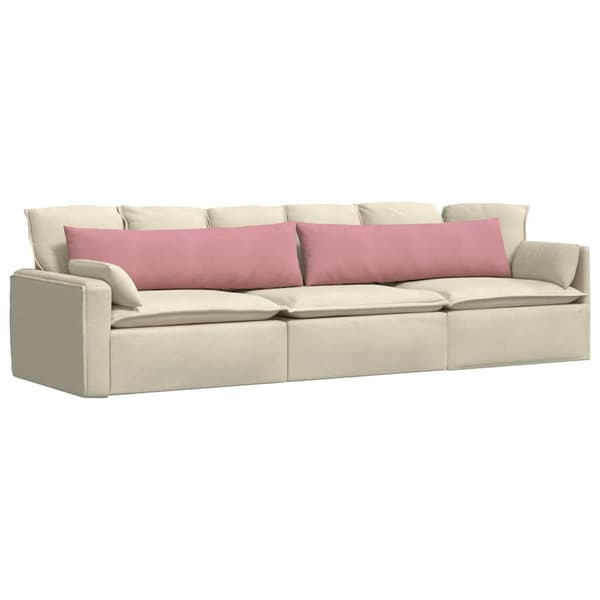 Sofakuddar 2 pcs Rosa 145 x 40 cm Kordread tyg