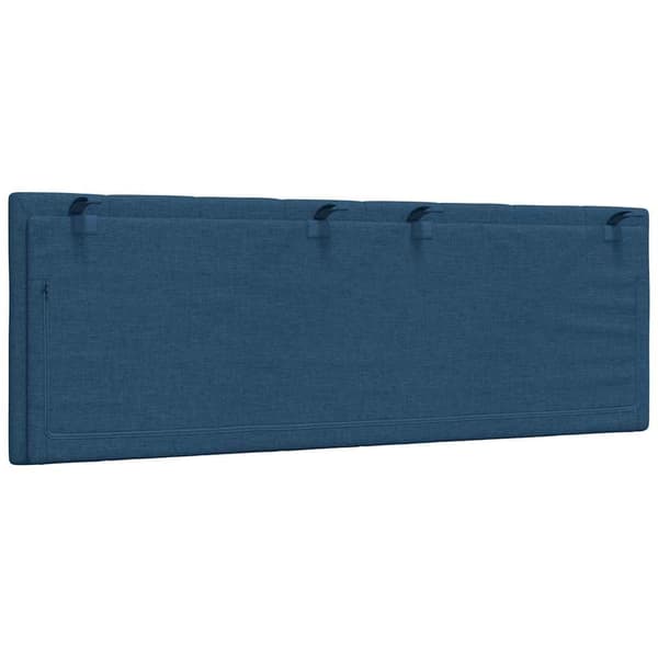 Headboard Cushion "Hanko" Blue 140 cm Fabric