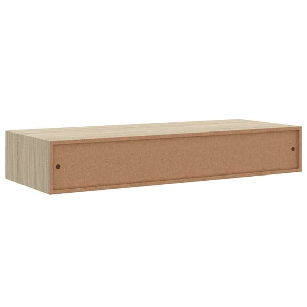 Väggmonterad låda ek 60x23,5x10 cm MDF