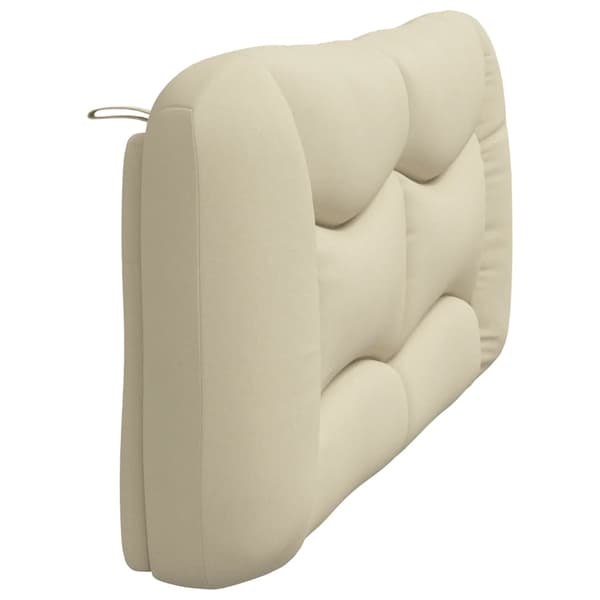 Headboard Cushion "Hvar" Cream 180 cm Fabric