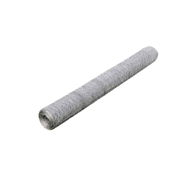 Hönsnät galvaniserat stål 25x0,5 m silver