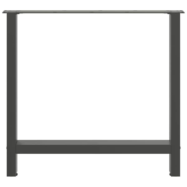 Matbordsben antracit 2 st 70x(72-73) cm stål