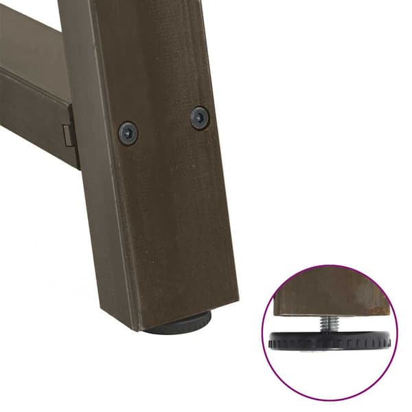Soffbordsben A-formade 2 st 70x(30-31) cm stål