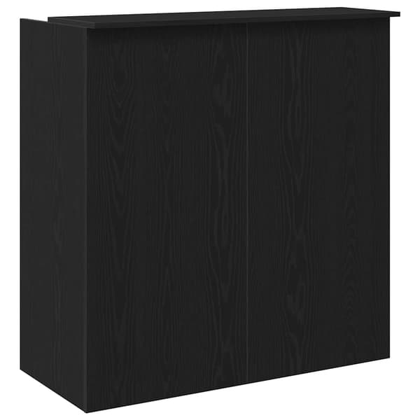 Receptionsdisk svart ek 100x50x103,5 cm konstruerat trä
