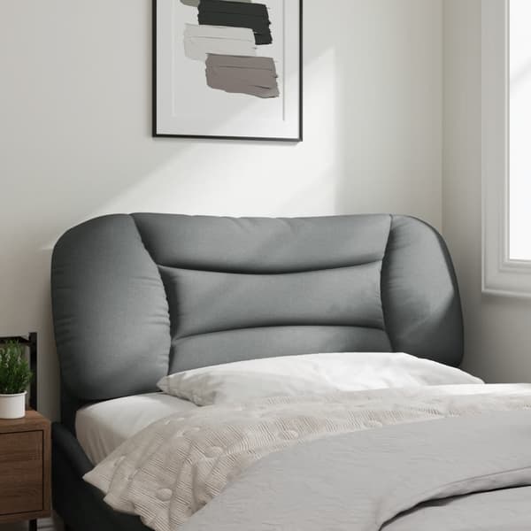 Headboard Cushion "Hvar" Light Grey 100 cm Fabric