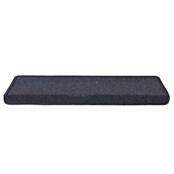 Trappmattor 30 st 65x21x4 cm mörkgrå och blå rektangulär kant