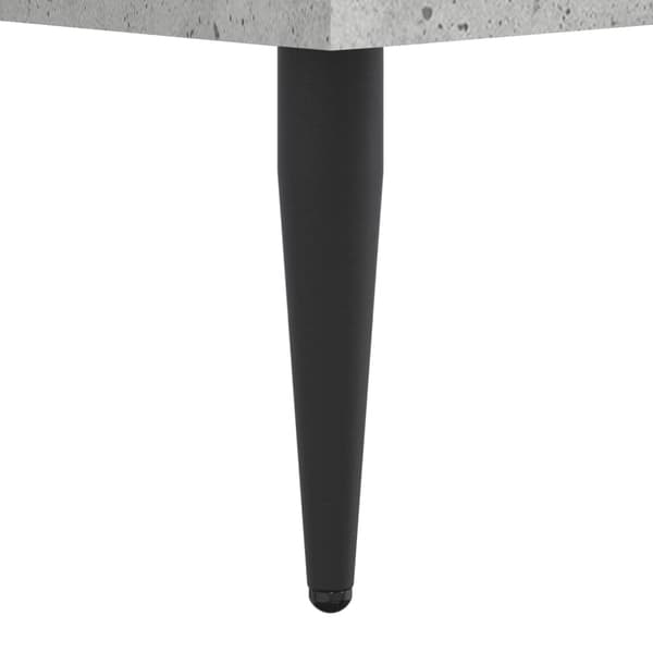 Sängram betonggrå 75x190 cm konstruerad trä