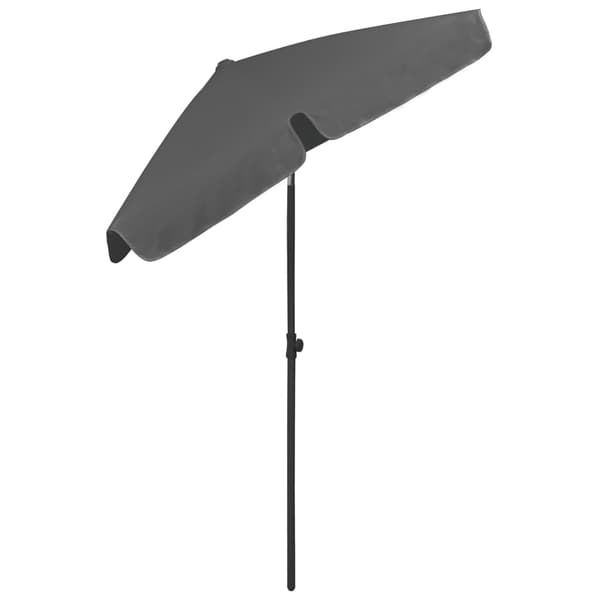 Strandparasoll antracit 180x120 cm