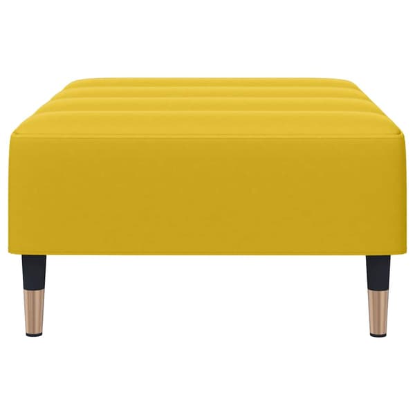 Fotpall Gul 77x55x31 cm sammet