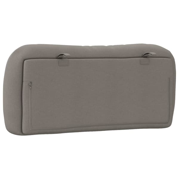Headboard Cushion "Hvar" Taupe 80 cm Fabric