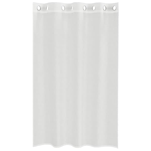 Voile gardiner med genomföringar 2 st vit
