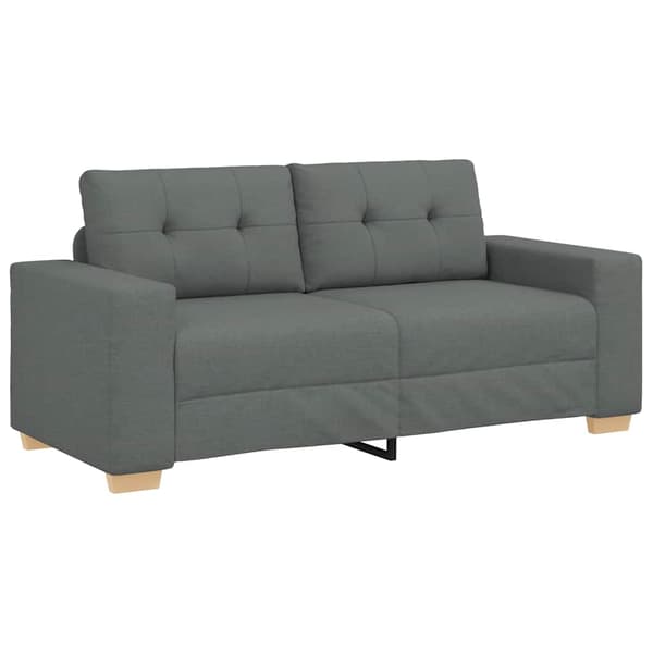 Loveseat soffa mörkgrå 180x77x82 cm tyg