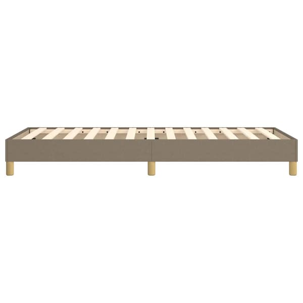 Boxspring-sängram Taupe 80x200cm tyg