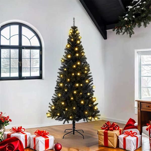 Julgran Svart 180 cm PVC