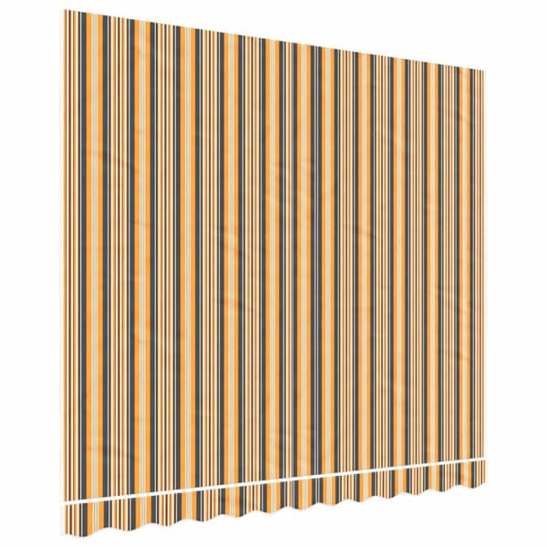 Ersättningstyg för markis orange och svart 3x2,5 m polyester