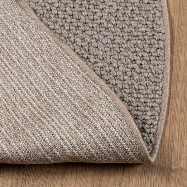 Områdesmattor Rund LUGO Taupe Ø 160 CM Polyester