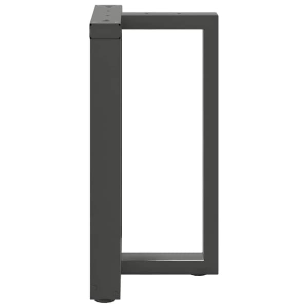Matbordsben T-formade 2 st antracit 50x35x(72-73) cm stål